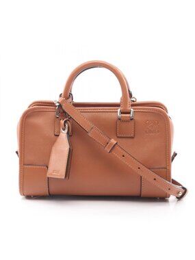 Loewe Handbag Amazona 23 2-Way Brown Leather